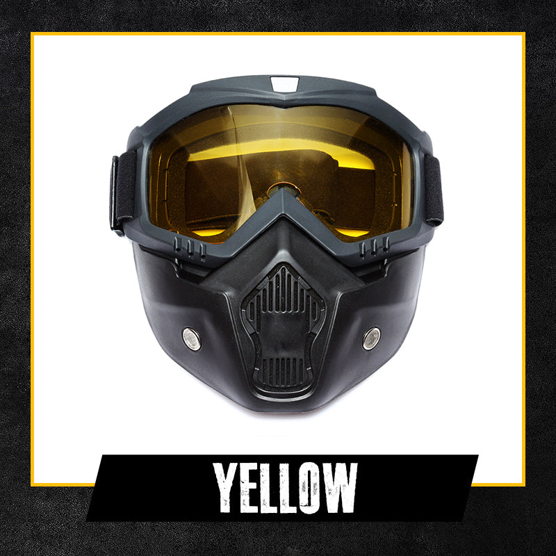 Full Face Goggles Detachable HD Anti-Fog Anti-Glare UV Protection