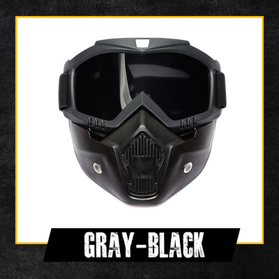 Full Face Goggles Detachable HD Anti-Fog Anti-Glare UV Protection
