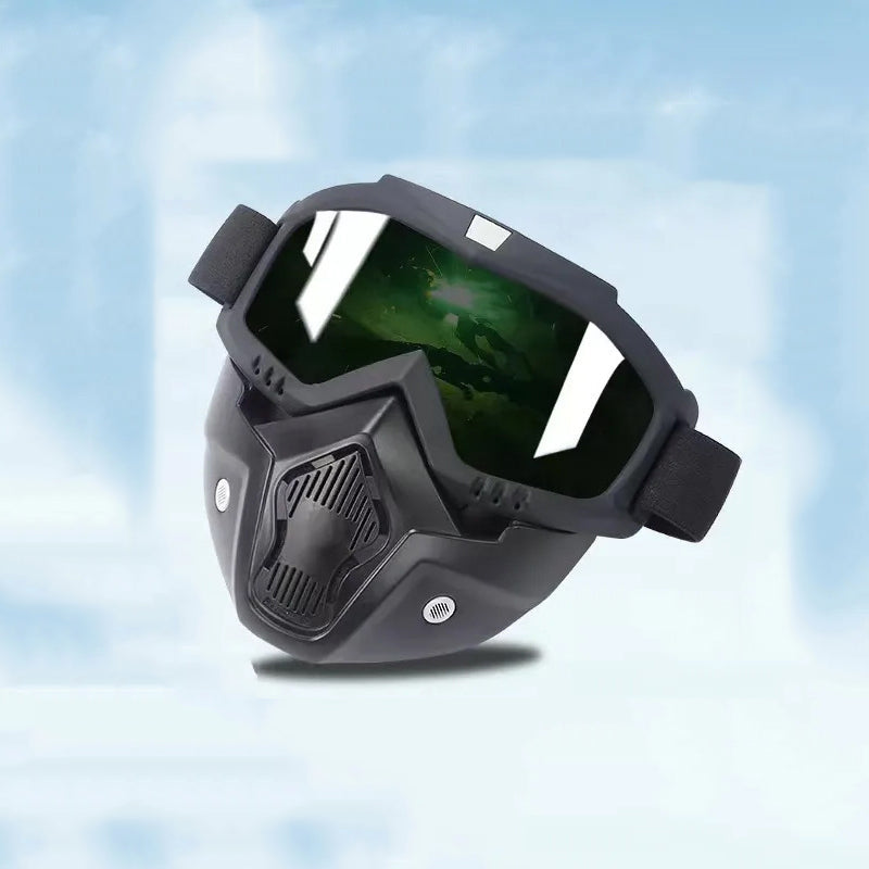 Full Face Goggles Detachable HD Anti-Fog Anti-Glare UV Protection