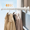 Extendable Clothes Hanger Rack 5-Hole Window Frame Organizer
