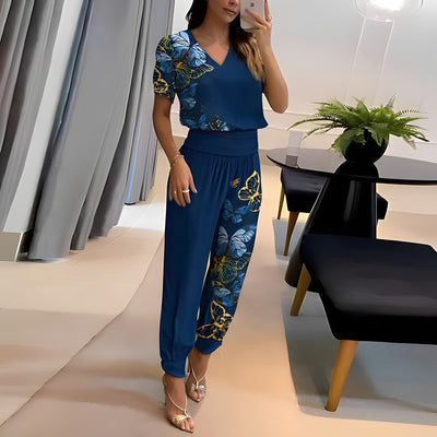Elegant Comfortable Short Sleeve Two Piece Set For Women