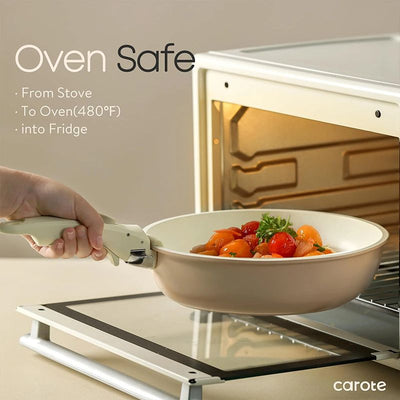 Non-stick Cookware Set With Removable Handle Oven Safe Design