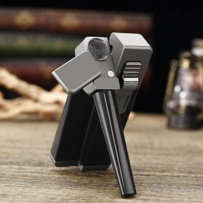 Slant Flame Lighter Inflatable Dual Purpose Tobacco Pipe Lighter