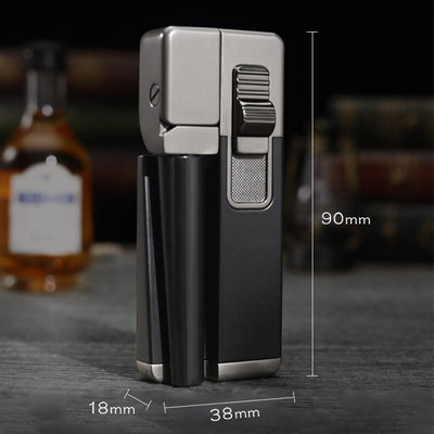 Slant Flame Lighter Inflatable Dual Purpose Tobacco Pipe Lighter