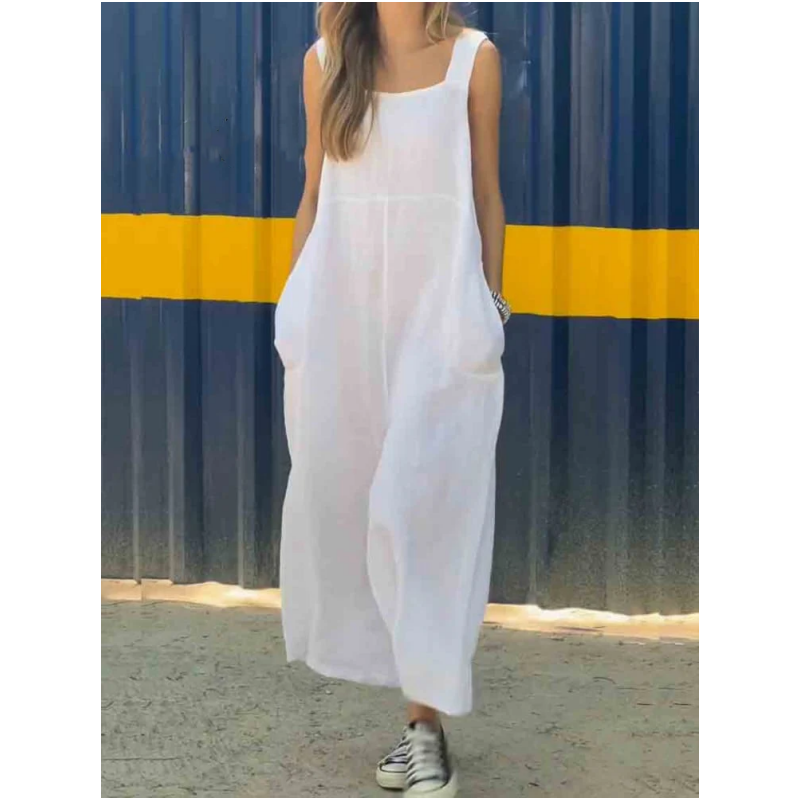 Women’s Wide Leg Jumpsuit Sleeveless Comfortable Fashion Design