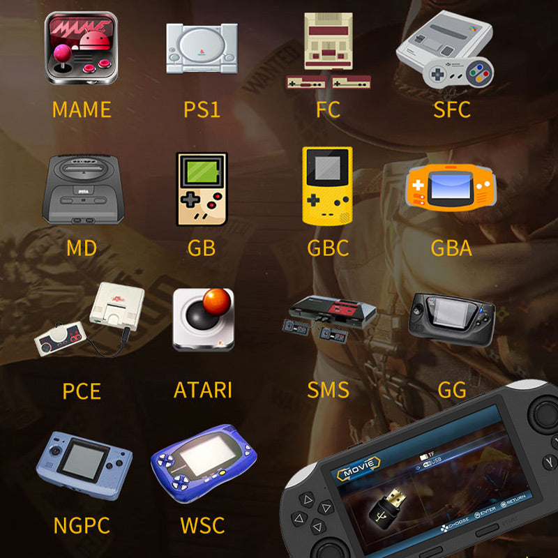 SF3000 Portable Handheld Gaming Console HD Retro Game Player