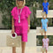 Ruffle Detail Chiffon Dress Short Sleeve Knee-Length Elegant Style