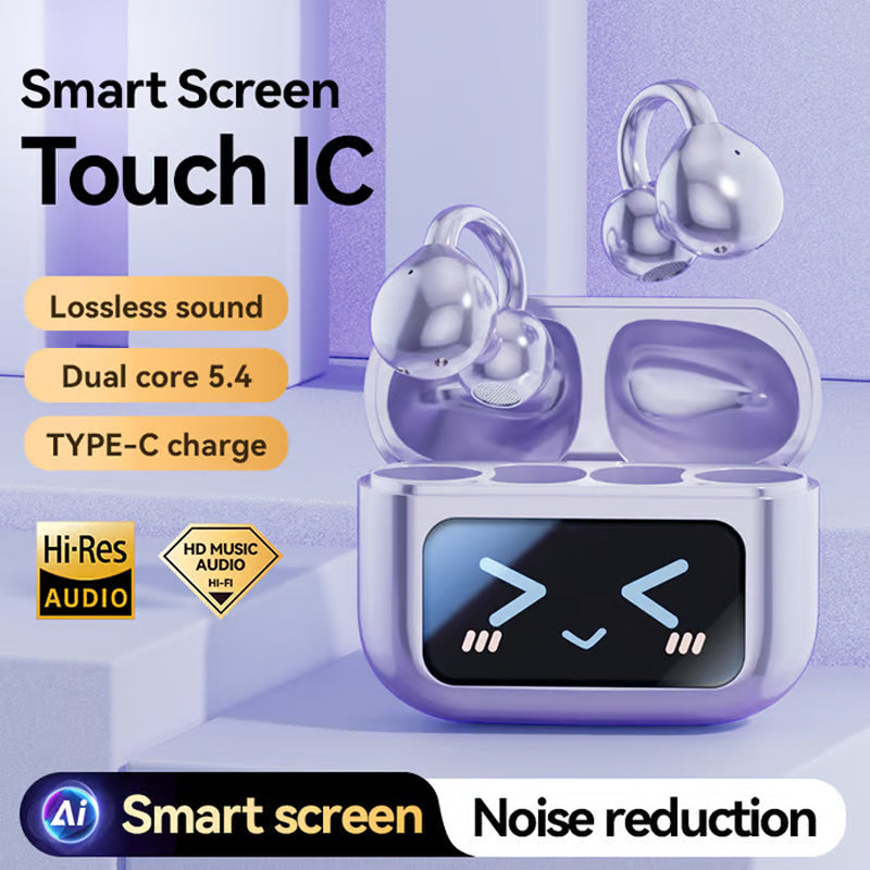 Bluetooth Clip On Earphones Wireless Music Earbuds For Active Lifestyle