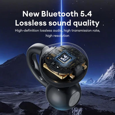 Bluetooth Clip On Earphones Wireless Music Earbuds For Active Lifestyle