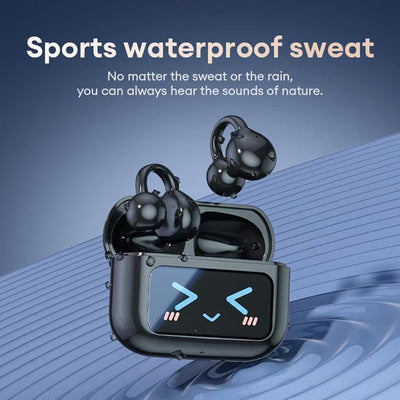 Bluetooth Clip On Earphones Wireless Music Earbuds For Active Lifestyle