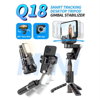 Smartphone Gimbal Stabilizer Foldable 3-Axis Rotating For Recording