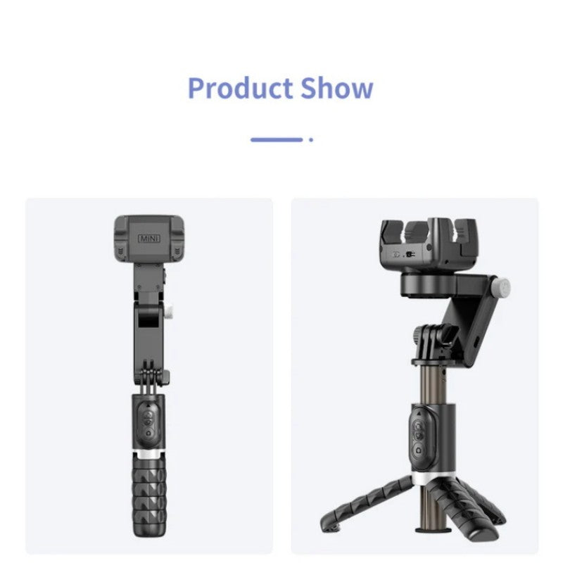 Smartphone Gimbal Stabilizer Foldable 3-Axis Rotating For Recording