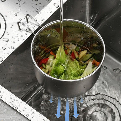 Multi-Functional Kitchen Sink Strainer Basket With Hanging Design