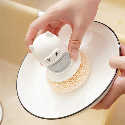 Dishwashing Brush Durable Soft Bristles Easy Grip Handle