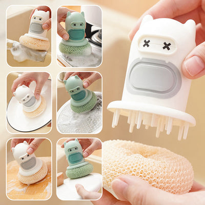 Dishwashing Brush Durable Soft Bristles Easy Grip Handle