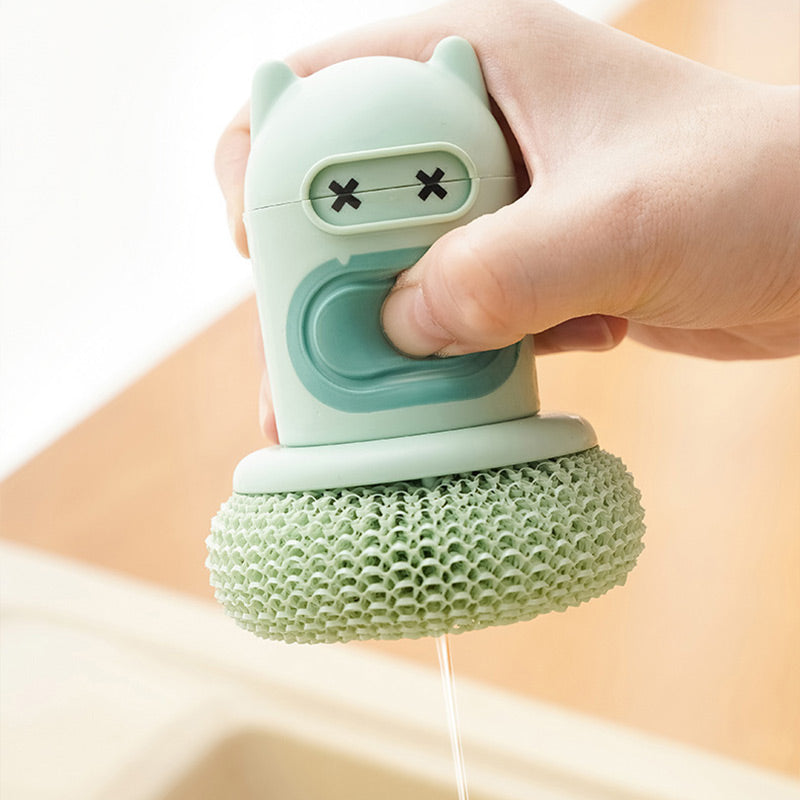 Dishwashing Brush Durable Soft Bristles Easy Grip Handle