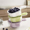 Dual-Layer Draining Basket Handheld Kitchen Strainer Organizer