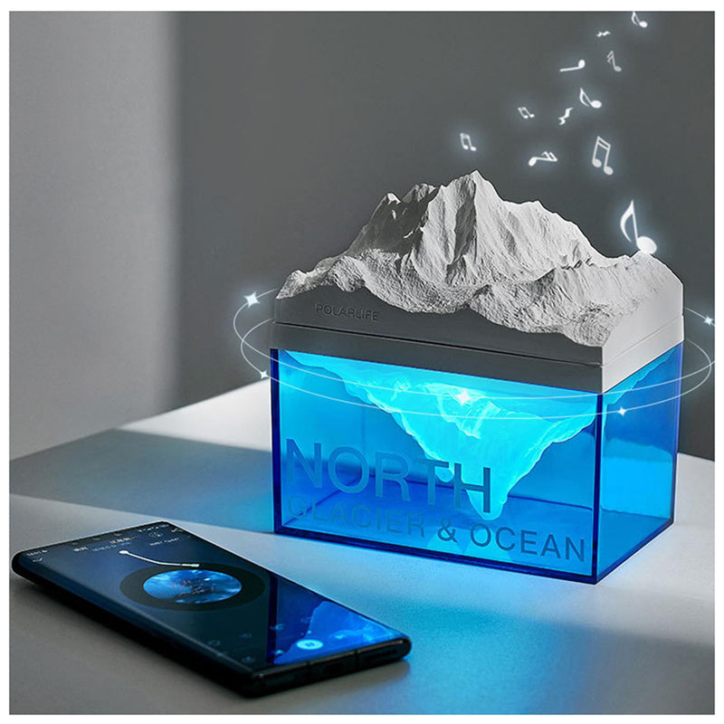 3-in-1 Night Light Bluetooth Speaker With Glacier Design