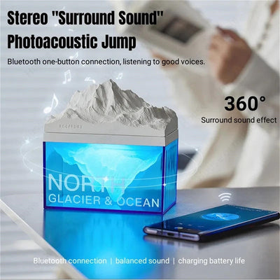 3-in-1 Night Light Bluetooth Speaker With Glacier Design