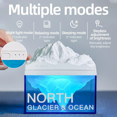 3-in-1 Night Light Bluetooth Speaker With Glacier Design