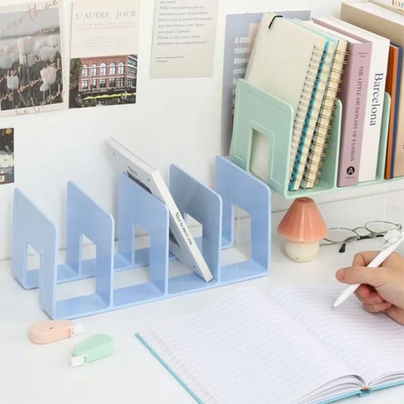 Desk Book Organizer With Four Spacious Compartments For Office
