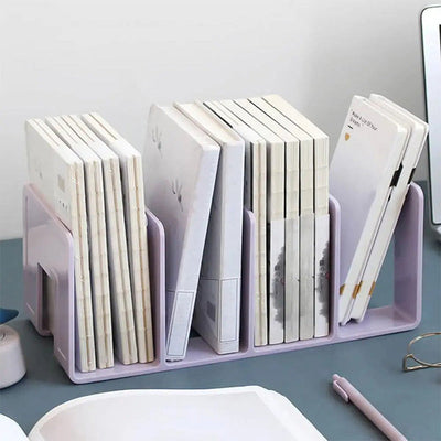 Desk Book Organizer With Four Spacious Compartments For Office