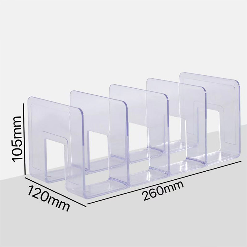 Desk Book Organizer With Four Spacious Compartments For Office
