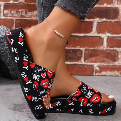 Platform Slippers Non Slip Sweat Absorbing Comfortable Soft Sole