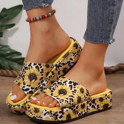 Platform Slippers Non Slip Sweat Absorbing Comfortable Soft Sole