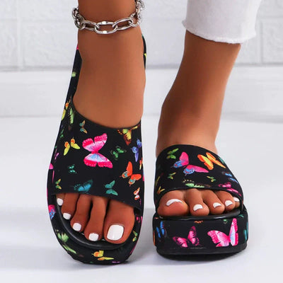Platform Slippers Non Slip Sweat Absorbing Comfortable Soft Sole