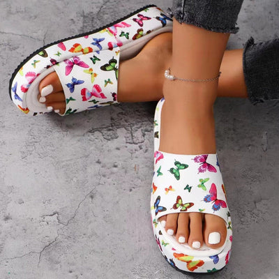 Platform Slippers Non Slip Sweat Absorbing Comfortable Soft Sole