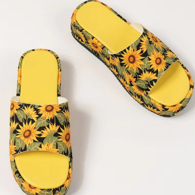 Platform Slippers Non Slip Sweat Absorbing Comfortable Soft Sole