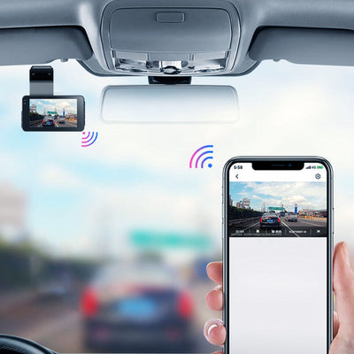 1080P Dual Dash Cam With WiFi And Night Vision Recording