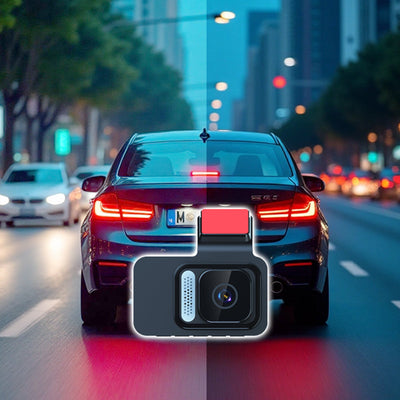 1080P Dual Dash Cam With WiFi And Night Vision Recording