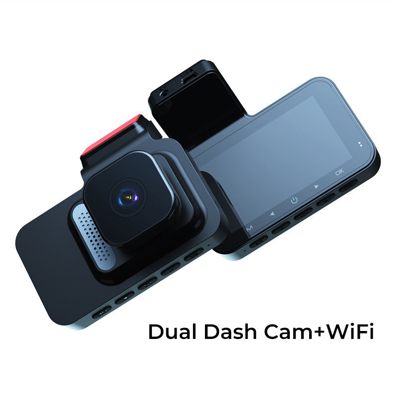1080P Dual Dash Cam With WiFi And Night Vision Recording