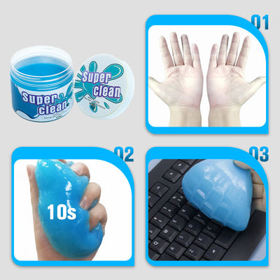 Universal Sticky Cleaning Gel Washable Reusable For Dust And Dirt Removal