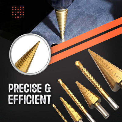 Titanium Coated Drill Bit Set 6 Pieces Durable Precision Tools