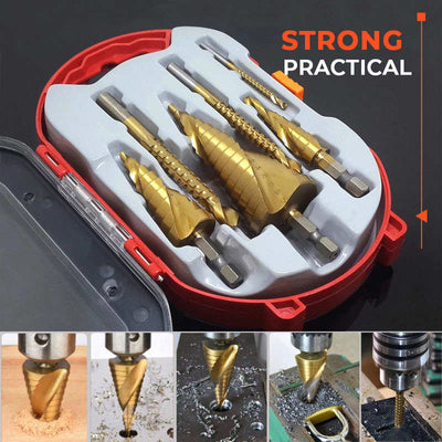 Titanium Coated Drill Bit Set 6 Pieces Durable Precision Tools