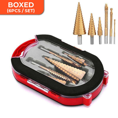 Titanium Coated Drill Bit Set 6 Pieces Durable Precision Tools