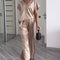 Women's Two-Piece Set Loose V-Neck Short Sleeve Top And Pants