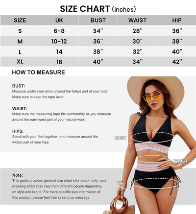 High Waisted Tummy Control Bikini Set Color Block Stylish Design