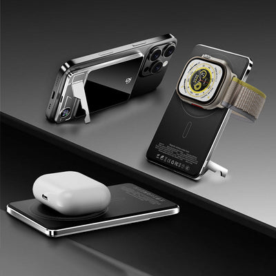 Dual Mode Magnetic Power Bank With Built-in Stand And Fast Charging