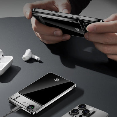 Dual Mode Magnetic Power Bank With Built-in Stand And Fast Charging