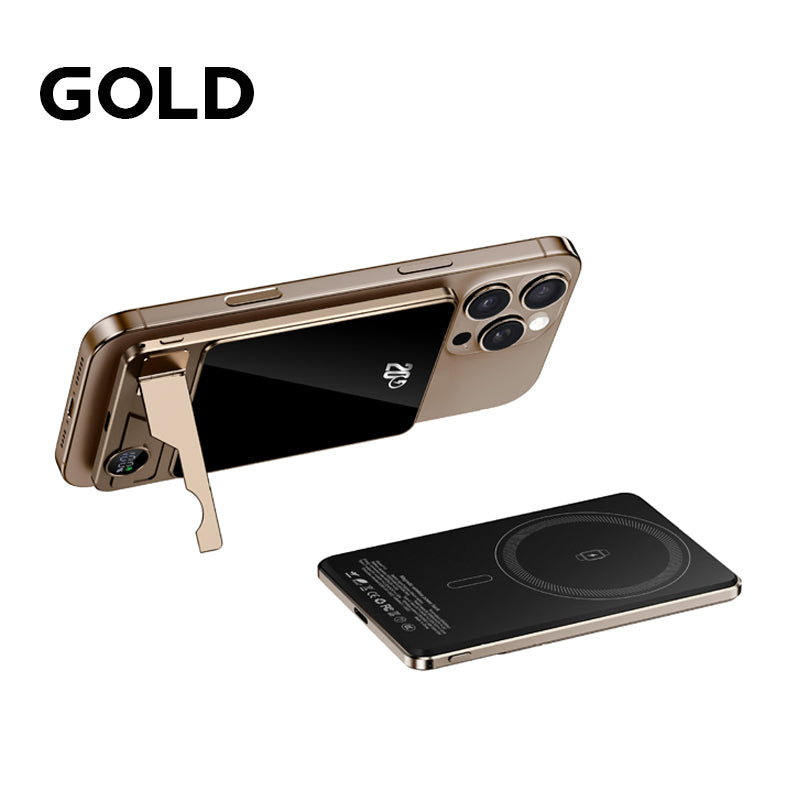 Dual Mode Magnetic Power Bank With Built-in Stand And Fast Charging