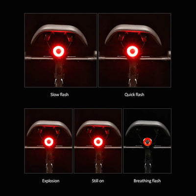 Smart Brake Riding Light For Outdoor Cycling Safety