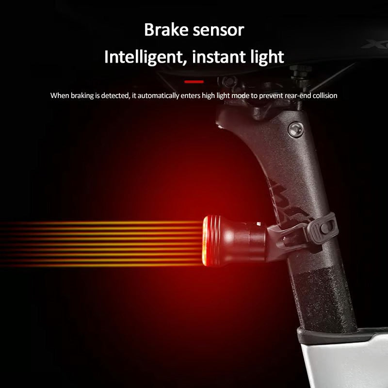 Smart Brake Riding Light For Outdoor Cycling Safety