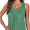Women's V-Neck Tank Top Sleeveless Summer Casual Shirt
