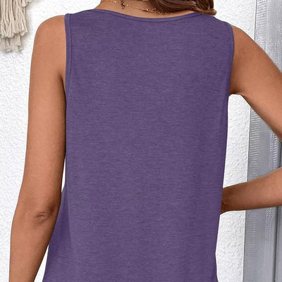 Women's V-Neck Tank Top Sleeveless Summer Casual Shirt