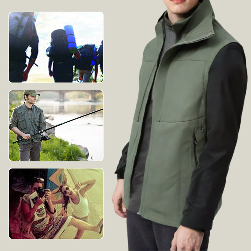 Men's Quick-Dry Vest With Pockets Comfortable Lightweight Sleeveless Top