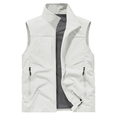 Men's Quick-Dry Vest With Pockets Comfortable Lightweight Sleeveless Top